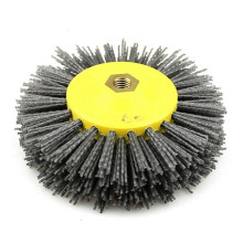 Nylon Wire Drawing Wheel Brush 80/120/180/240/320/600 Grit Drum Burnishing Polishing Wheel